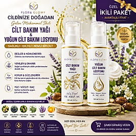 Flora Glowy Süper İkili Yoğun Cilt Bakım Losyonu 250 ml. & Cilt Bakım Yağı 250 ml.