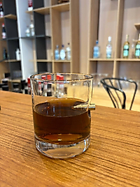 Alevde Cam Sanatı El Yapımı  mermi çekirdeği saplanmış Özgün Cam Bardak 330 cl